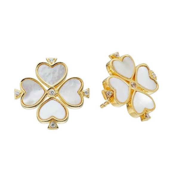 KATE SPADE • Legacy Logo Demi Fine Flower Earrings - Picture 1 of 6